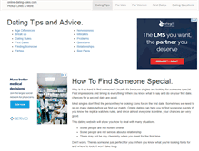 Tablet Screenshot of online-dating-rules.com